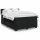 vidaXL Boxspringbett mit Matratze Schwarz 140x190 cm Samt