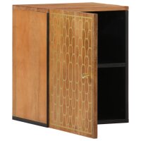 vidaXL Bad-Wandschrank 38x33x48 cm Massivholz Mango