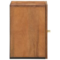 vidaXL Bad-Wandschrank 38x33x48 cm Massivholz Mango