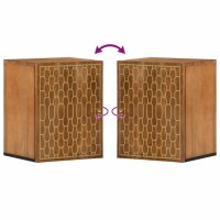 vidaXL Bad-Wandschrank 38x33x48 cm Massivholz Mango