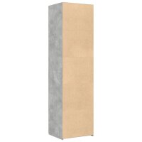 vidaXL Highboard Betongrau 50x42,5x185 cm Holzwerkstoff