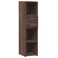 vidaXL Highboard Braun Eichen-Optik 30x42,5x124 cm...