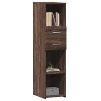 vidaXL Highboard Braun Eichen-Optik 30x42,5x124 cm Holzwerkstoff