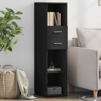 vidaXL Highboard Schwarz 30x42,5x124 cm Holzwerkstoff