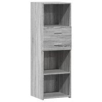 vidaXL Highboard Grau Sonoma 40x42,5x124 cm Holzwerkstoff