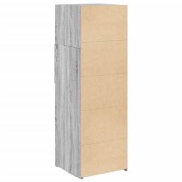 vidaXL Highboard Grau Sonoma 40x42,5x124 cm Holzwerkstoff