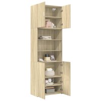 vidaXL Highboard Sonoma-Eiche 80x42,5x249 cm Holzwerkstoff