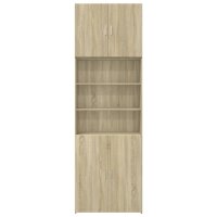 vidaXL Highboard Sonoma-Eiche 80x42,5x249 cm Holzwerkstoff