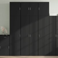 vidaXL Highboard Schwarz 80x42,5x249 cm Holzwerkstoff