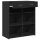 vidaXL Sideboard Schwarz 80x42,5x93 cm Holzwerkstoff