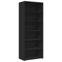 vidaXL Highboard Schwarz 70x41x185 cm Holzwerkstoff