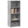 vidaXL Highboard Betongrau 50x41x124 cm Holzwerkstoff