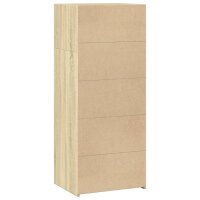 vidaXL Highboard Sonoma-Eiche 50x41x124 cm Holzwerkstoff