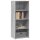 vidaXL Highboard Grau Sonoma 50x41x124 cm Holzwerkstoff