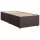 vidaXL Boxspringbett mit Matratze Dunkelbraun 100x200 cm Stoff