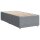 vidaXL Boxspringbett mit Matratze Hellgrau 90x190 cm Stoff