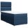 vidaXL Boxspringbett mit Matratze Blau 90x190 cm Stoff