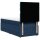 vidaXL Boxspringbett mit Matratze Blau 90x190 cm Stoff