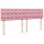 vidaXL Boxspringbett mit Matratze Rosa 200x200 cm Samt