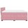 vidaXL Boxspringbett mit Matratze Rosa 200x200 cm Samt