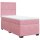 vidaXL Boxspringbett mit Matratze Rosa 80x200 cm Samt