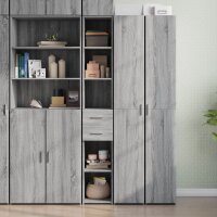 vidaXL Highboard Grau Sonoma 30x42,5x185 cm Holzwerkstoff