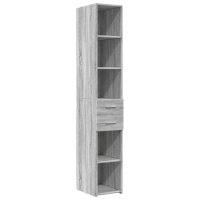 vidaXL Highboard Grau Sonoma 30x42,5x185 cm Holzwerkstoff