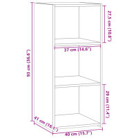 vidaXL Sideboard R&auml;uchereiche 40x41x93 cm Holzwerkstoff