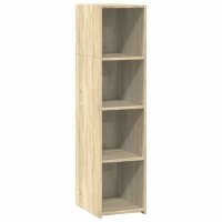 vidaXL Highboard Sonoma-Eiche 30x41x124 cm Holzwerkstoff