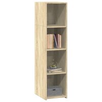 vidaXL Highboard Sonoma-Eiche 30x41x124 cm Holzwerkstoff