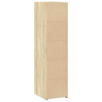 vidaXL Highboard Sonoma-Eiche 30x41x124 cm Holzwerkstoff