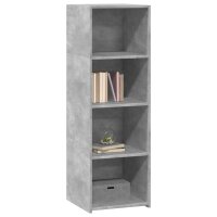 vidaXL Highboard Betongrau 40x41x124 cm Holzwerkstoff