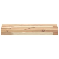 vidaXL Schweberegale 2 Stk. 60x20x4 cm Massivholz Akazie Unbehandelt