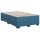 vidaXL Boxspringbett mit Matratze Blau 120x200 cm Samt