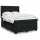 vidaXL Boxspringbett mit Matratze Schwarz 160x200 cm Samt