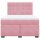 vidaXL Boxspringbett mit Matratze Rosa 160x200 cm Samt