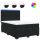 vidaXL Boxspringbett mit Matratze Schwarz 140x200 cm Samt