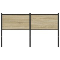 vidaXL Kopfteil Sonoma-Eiche 150 cm Holzwerkstoff und Stahl