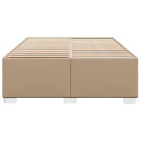 vidaXL Bettgestell Cappuccino-Braun 160x200 cm Kunstleder