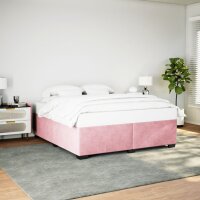 vidaXL Bettgestell Rosa 180x200 cm Samt