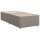 vidaXL Bettgestell Taupe 90x200 cm Stoff