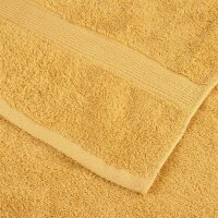 vidaXL Premium-Badet&uuml;cher 2 Stk. Golden 100x150 cm 600 g/m&sup2; Baumwolle