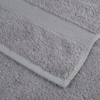 vidaXL Premium-Saunat&uuml;cher 10 Stk Grau 80x200cm 600g/m&sup2; 100% Baumwolle