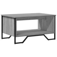 vidaXL Couchtisch Grau Sonoma 75x51x40 cm Holzwerkstoff