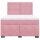 vidaXL Boxspringbett mit Matratze Rosa 140x200 cm Samt