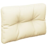 vidaXL Palettenkissen Creme 50x40x12 cm Stoff