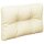 vidaXL Palettenkissen Creme 50x40x12 cm Stoff