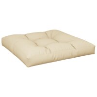 vidaXL Palettenkissen 2-tlg. Beige Stoff