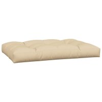 vidaXL Palettenkissen 2-tlg. Beige Stoff