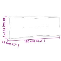 vidaXL Palettenkissen 2-tlg. Taupe Stoff